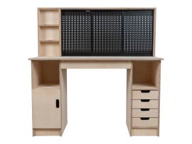 Multi-purpose wooden workbench, storage cabinet Olympus-3