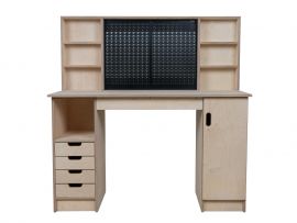 Multi-purpose wooden workbench, storage cabinet Olympus-7