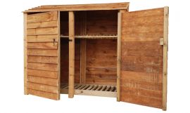 Wooden Log Store 4Ft or 6Ft (W-187cm, H-126cm / 180cm, D-81cm)
