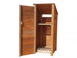Wooden Log Store 4Ft or 6Ft (W-79cm, H-126cm / 180cm, D-81cm)