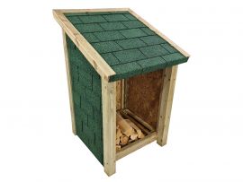Delux79 Single Bay 4ft Wooden Outdoor Log Store