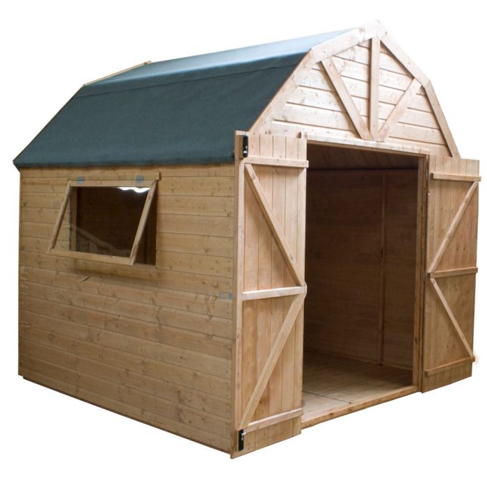 8x8 Dutch Barn Style Shed Workshop Free Uk Delivery