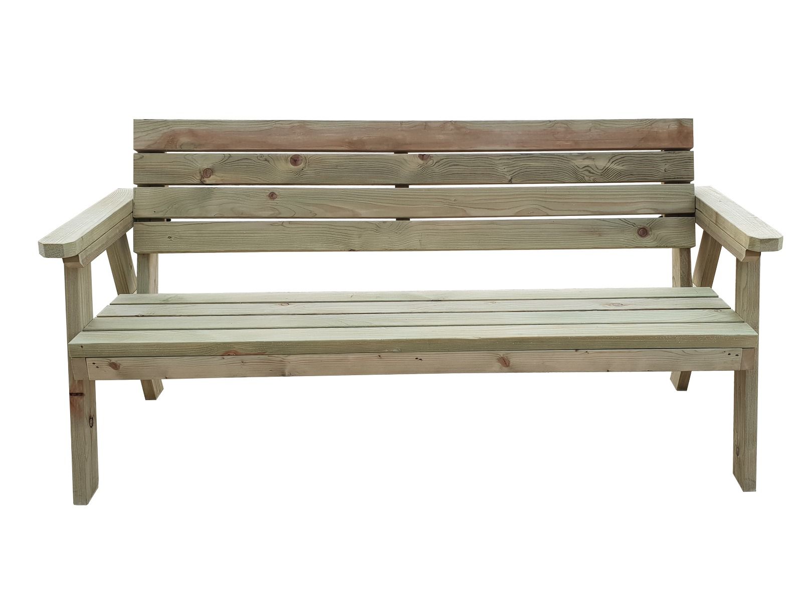 Bench Wooden Outdoor Garden Fence Seating With Back 