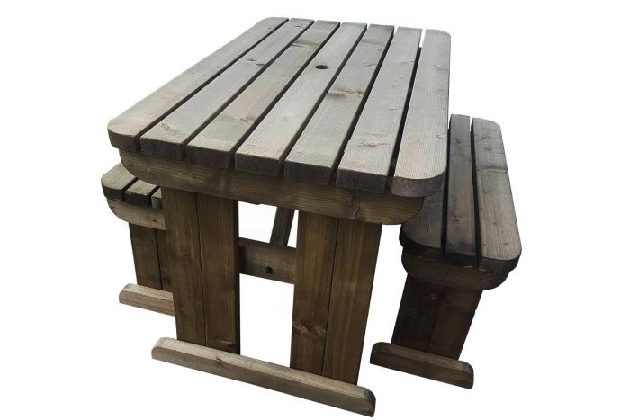 Picnic Table Benches Set, How Much Space Do You Need For A Picnic Table